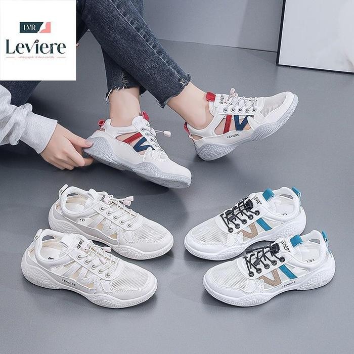 ASLI LVR Jisoo Sepatu Sneakers Wanita Premium FREE BOX LV0462 READY STOCK