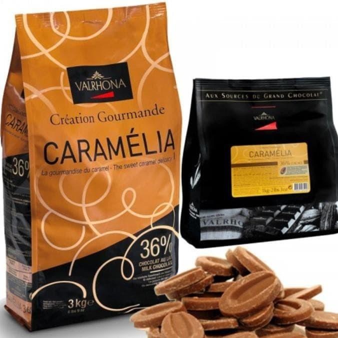 

Valrhona Chocolate Caramelia Milk 35% 250gr Coklat Couveture Milk