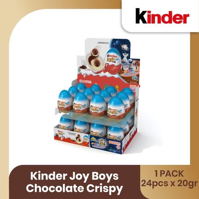 

Kinder Joy Blue Chocolate Crispy 20gr Isi 24pcs