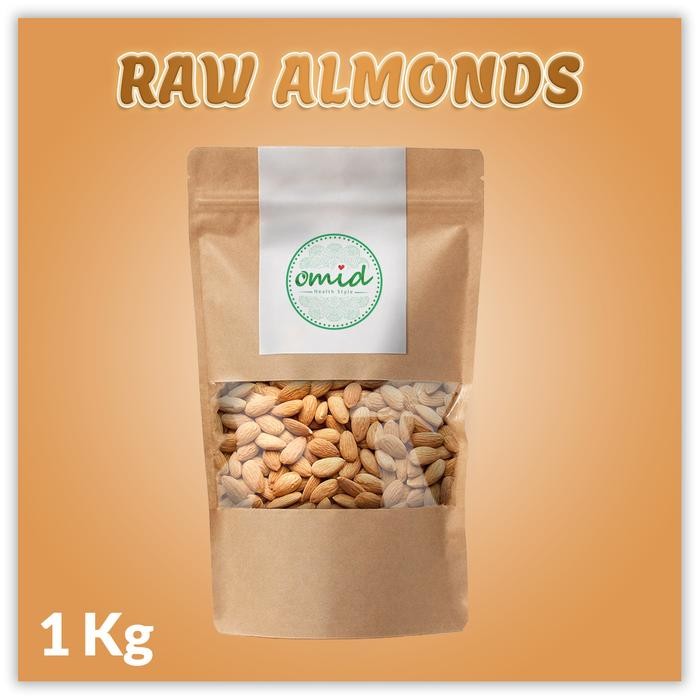 

Raw Almond No Shell (Kacang Almond Kupas Mentah) 1kg