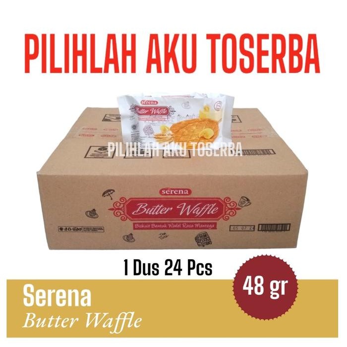 

Biskuit Serena BUTTER WAFFLE 48 gr - ( HARGA 1 DUS isi 24 )