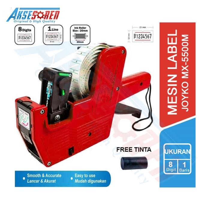 

Pilihan- Mesin Label Harga Joyko [Mx-5500M] / Alat Cetak 1 Line Baris / Print Price Labeling
