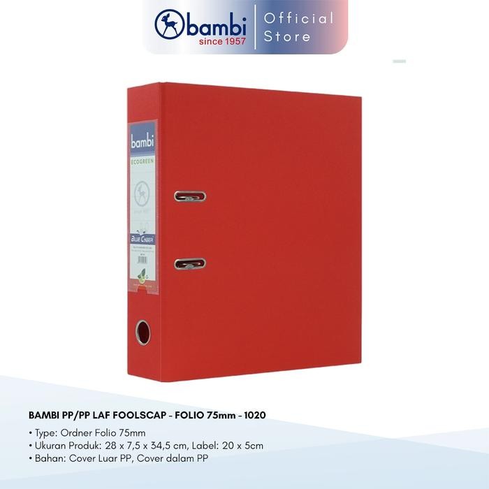 

Pilihan- Bambi Eco Friendly Lever Arch File Ordner Folio All Color Jumbo Size 75 Mm Original