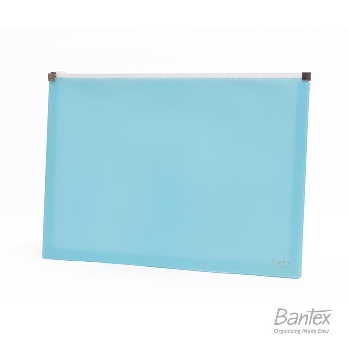 

Pilihan- 12 Pcs Bantex Map Folder Zipper Folio Plastik Bubble Gum Color Sky Blue 3222 23
