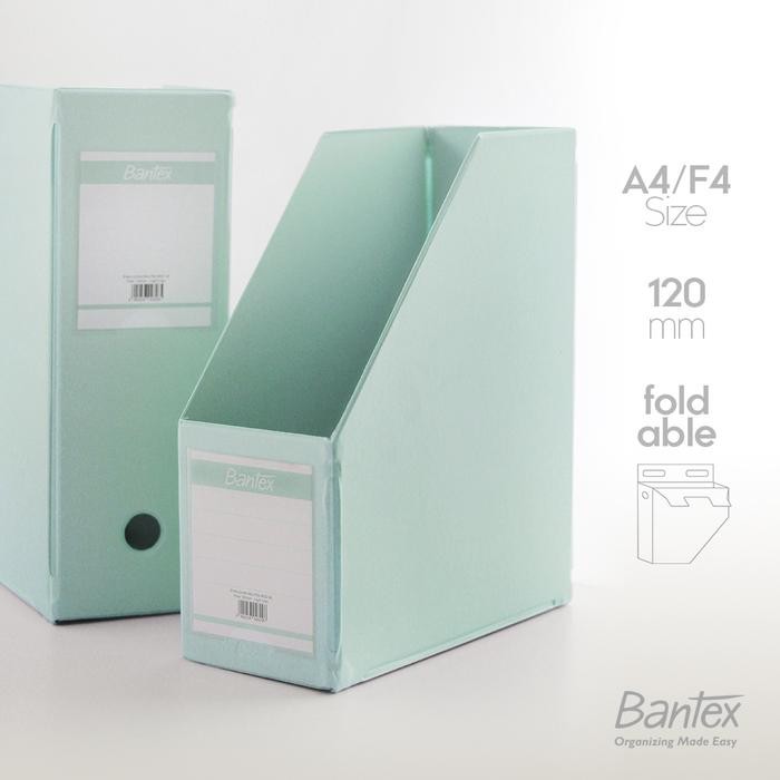 

Pilihan- Bantex Box File / Magazine File A4 F4 Folio Extra Jumbo 120 Mm Cool Aqua