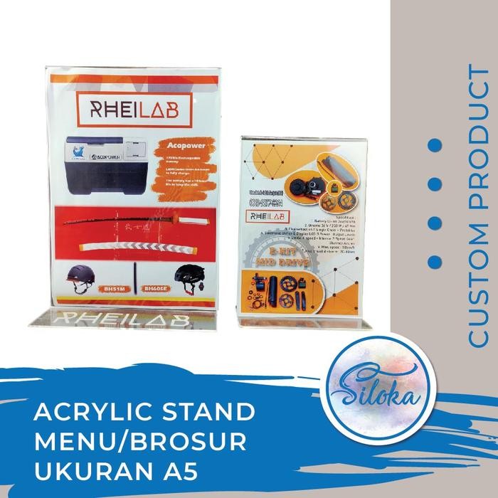 

Pilihan- Tempat Brosur/Standing Menu Acrylic Model 2 Uk. 21Cmx23Cm