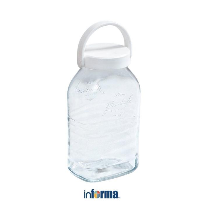 GLASSLOCK 2 LTR RETRO STOPLES - PUTIH