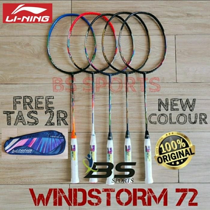 Raket Badminton Raket Lining Windstorm 72 Original