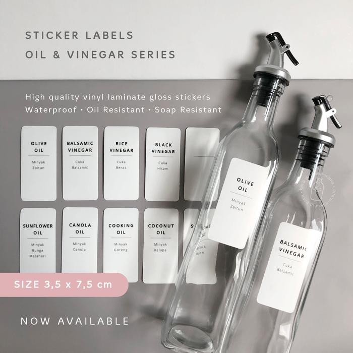

Pilihan- Sticker Label Oil Vinegar Sauce Bottle - Sticker Label Minyak Cuka Sao