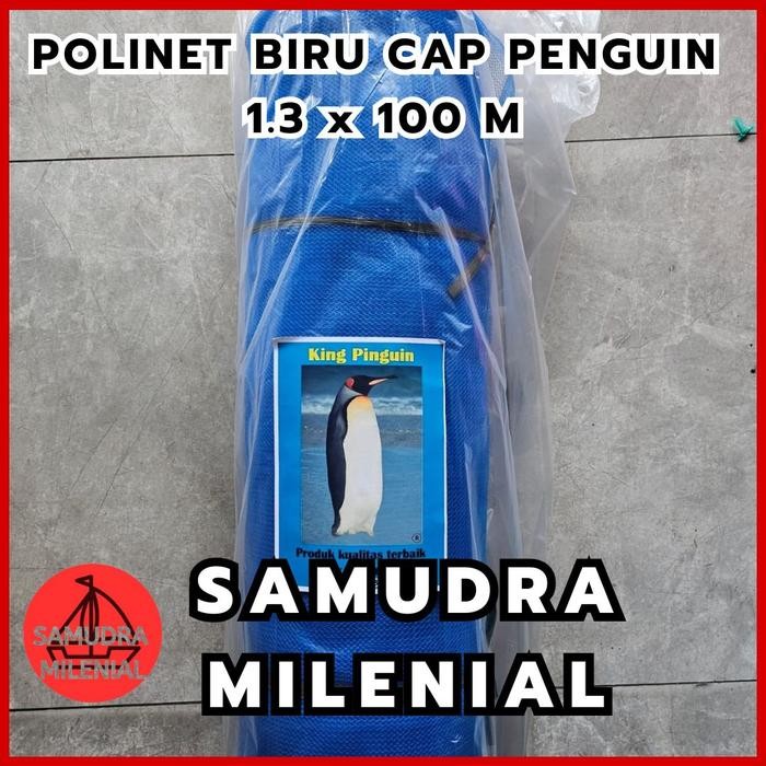 Polinet / Polynet Biru 1 ROL Jaring Pengaman Proyek / Tanaman / Tambak