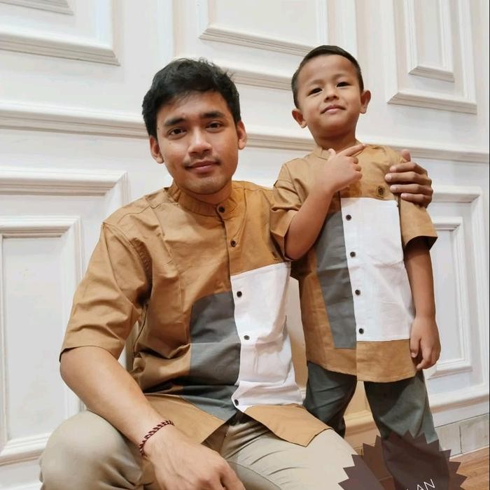 muna Kurta Kombinasi Couple Ayah dan Anak