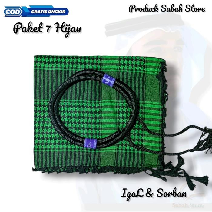 muna Igal Dan Sorban Segiempat Arab Sepaket Igal Arab Igal Dan Sorban Sultan Arab Syal