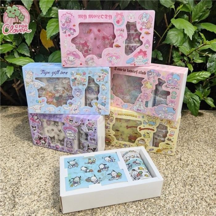 S-RIO SMALL BOX STICKER AND SOLASI stiker viral gift momo tape cfc