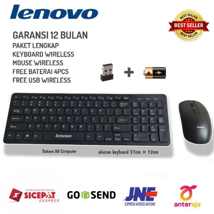 PAKET KEYBOARD LENOVO WIRELESS+MOUSE LENOVO WIRELESS COMBO SET GKM520