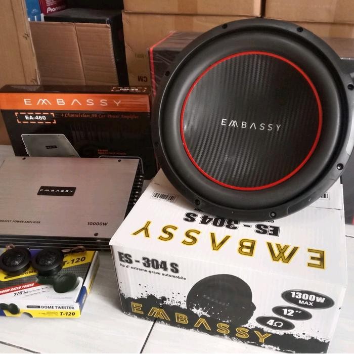 Paket Audio Mobil Embassy 304D Double Coil
