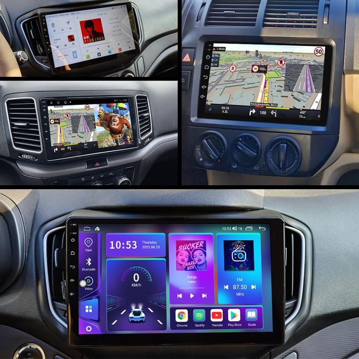 7/9/10 Inci 4+32G Android Head Unit Radio Stereo Mobil Tv Mobil Android 9 Inch 4Gb Ram 32Gb Rom