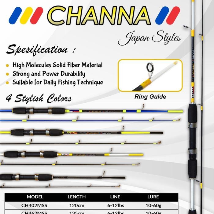 Joran HOOKUP CHANNA 120-165 cm - Fiber Solid