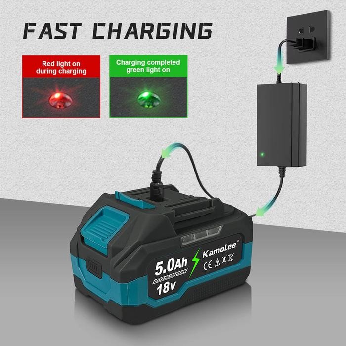 Kamolee - Batrai Li-ion Power Tools-Batrai+Casger Kamolee 18V Model LXT Lithium Ion