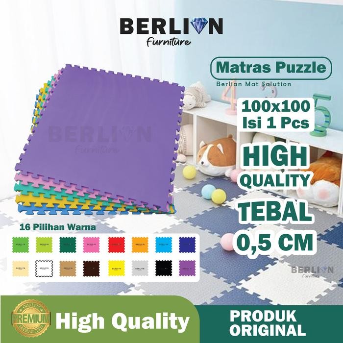 Matras Puzzle 100x100 Tbl 0,5 CM isi 1 Pcs / Alas Lantai / Playmat