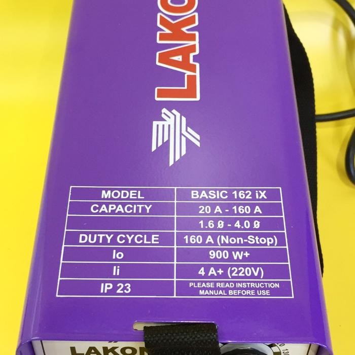 Lakoni Basic 162IXS Mesin Travo Las Inverter 160A 900 Watt 162 IXS