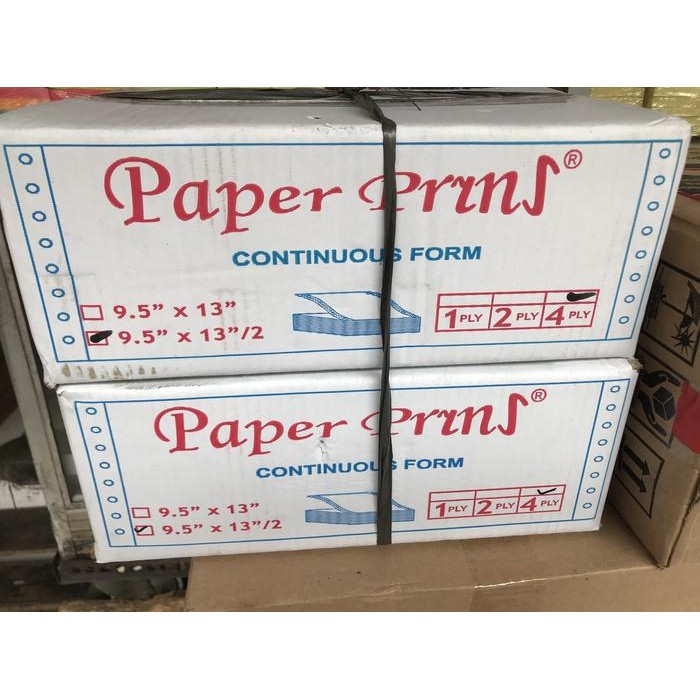 

Ready Stock Kertas Continuous Form Paper Print 9.5 X 13/2 4 Ply