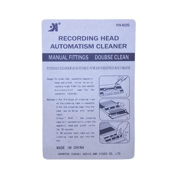 Pembersih head tape pemutar kaset pita walkman player boombox cleaner