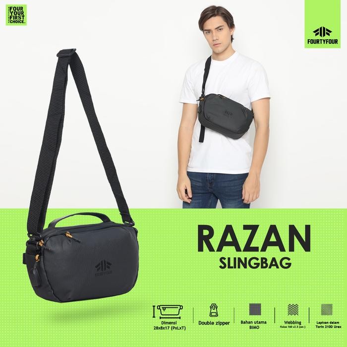 Eiger Wallets - Razan - Tas Selempang Pria Casual Premium Waterproof Anti Air - Sling Bag Waterproof