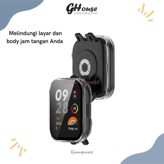 Case Redmi Watch 3 Bumper Case Xiaomi Redmi Watch 3 Bahan PC Tempered