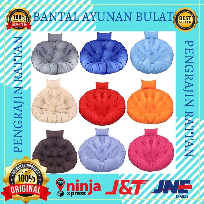 Khusus Gosend Bantal Bantalan Ayunan Pear Semi Jumbo Rotan Sintetis Promo Ongkir Murah