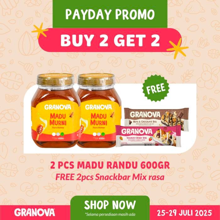 

Pilihan- Granova - Madu Murni Randu 600Gr (Premium Honey, Madu Asli, Sehat, Manis, Alternatif