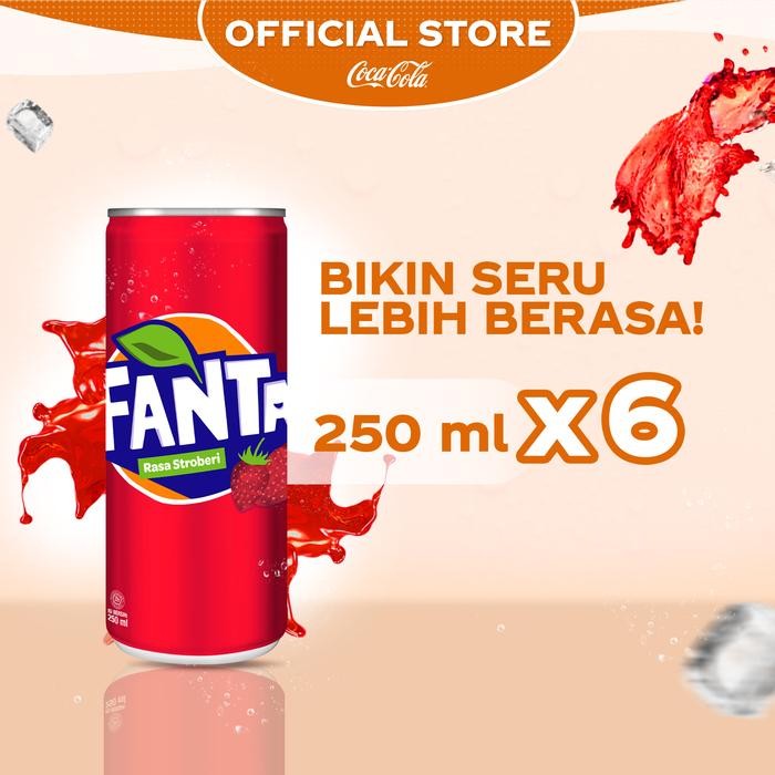 

Pilihan- Fanta Strawberry - Minuman Soda Rasa Stroberi - Kaleng 250Ml - X6 Pcs
