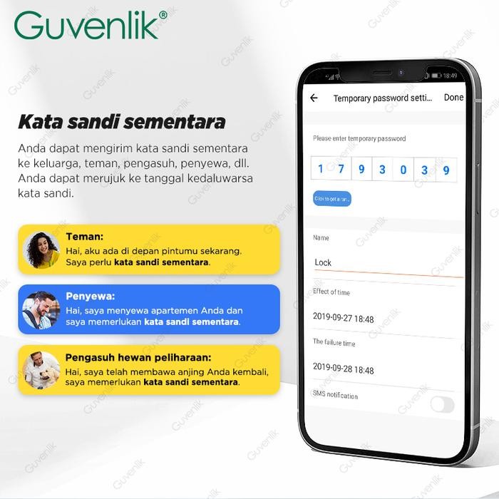 TUYA SMART DOOR LOCK SLIM KUNCI PINTU RUMAH KUNCI PINTU GESER SIDIK JARI ZINC ALLOY DOOR LOCK FOR