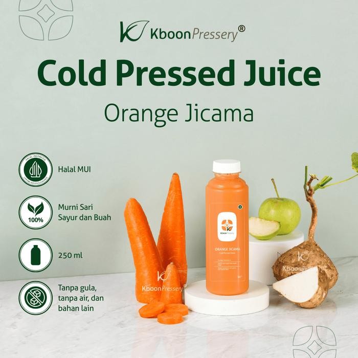 

Pilihan- Cold Pressend Juice Orange Jicama Kboon 250Ml