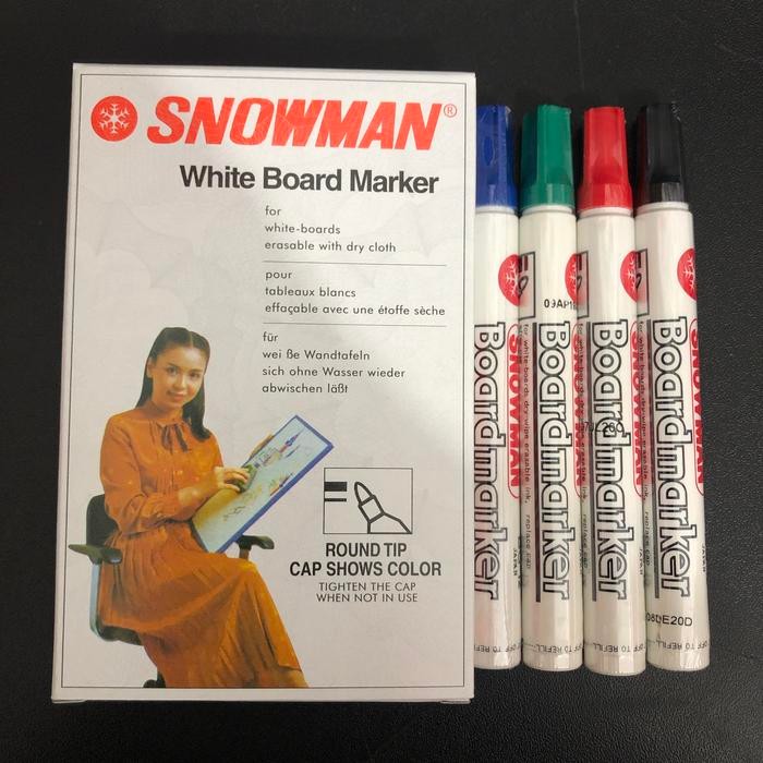 

Spidol Whiteboard Snowman Isi 12