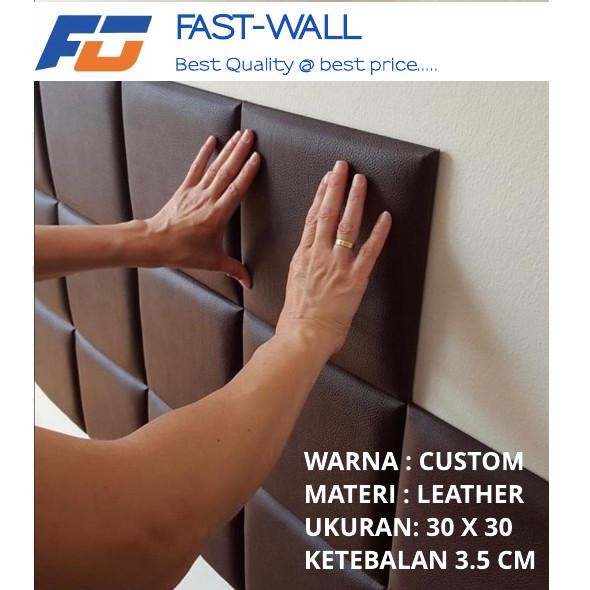 Leather Headboard Wallpanel Sticker Panel Kulit Kasur Stiker Dinding