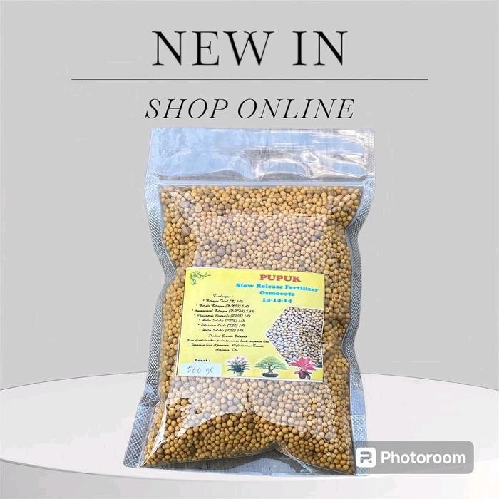 pupuk osmocot 14-14-14 kemasan 500 gram pupuk slow release seimbang aglonema