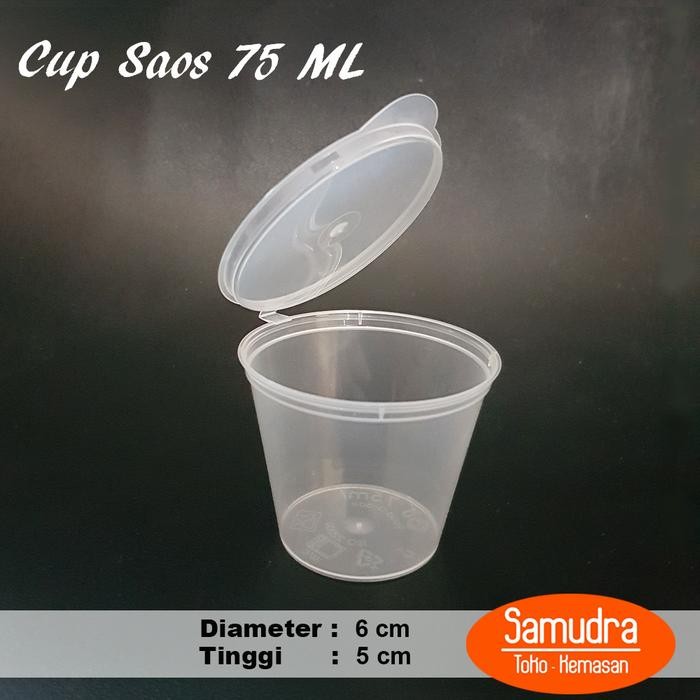 Diskon Tempat Saus Plastik 75ml - Cup Sambal / Sauce Container Suapi