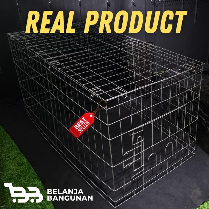 Kandang Umbaran Ayam Extra Jumbo Galvanis 240 X 80 X 80 CM