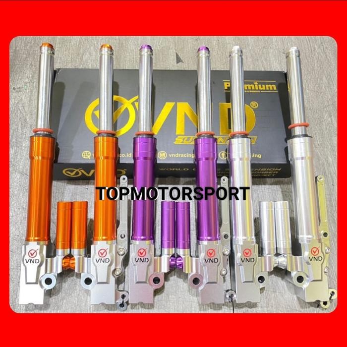 VND NEW SHOCK DEPAN VARIO 125 150 USD SHOCKBREAKER HITAM AS GOLD VND