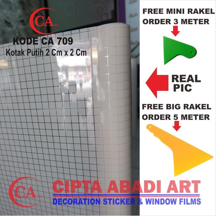 Pilihan- Stiker Kaca Motif Kotak - Kotak