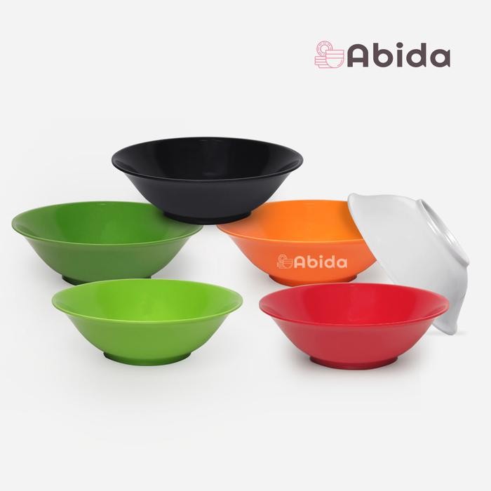Abida 1 Lusin Mangkok Mie Melamin 7 inch - Mangkok Bakso Lusinan U907