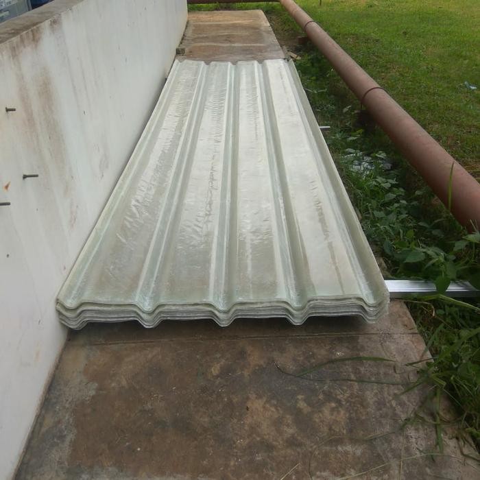 DISKON atap fiberglass, atap penerangan, atap transparan bahan fiber