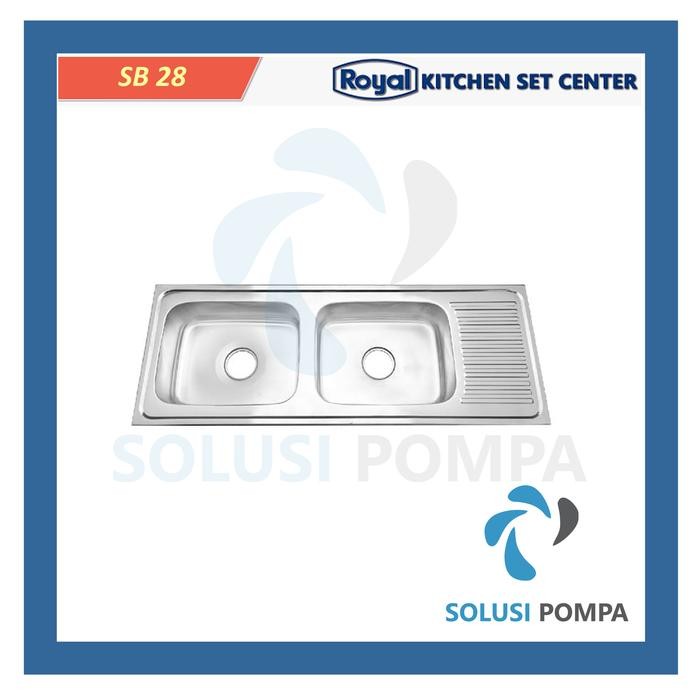 Bak Cuci Piring Royal SB 28 - Kitchen Sink Dapur Sb28 Stainless 1 DUS