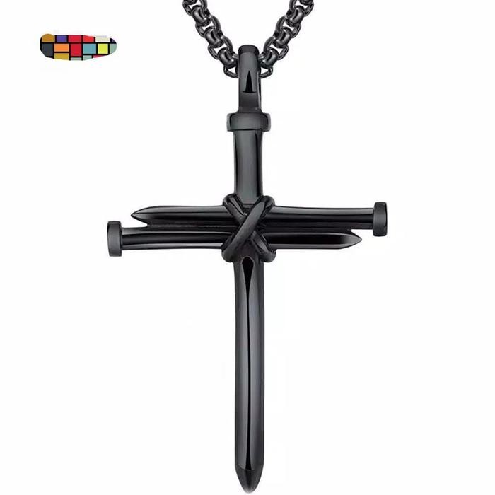ORIGINAL kalung salib fashion pria wanita gaya punk READY STOCK