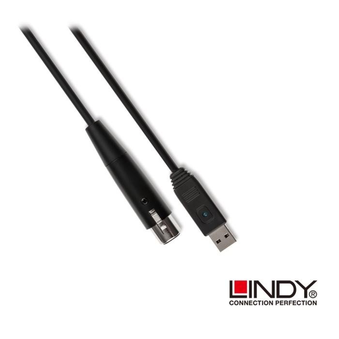 LINDY KABEL USB TO XLR FEMALE MICROPHONE CABLE AUDIO CONNECTOR