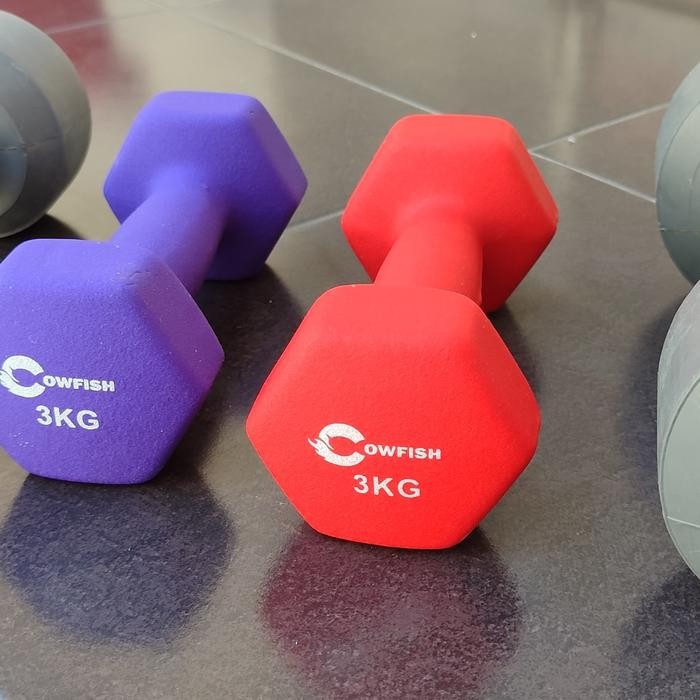 BARBEL BESI BARBEL VYNIL BARBEL NEOPRENE 1-5KG DUMBEL BESI 1-5KG