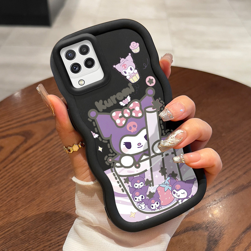 Casing Untuk Samsung A22 M22 M32 Case Case Case Casing HP Beruang teh susu lucu pola lucu silikon So