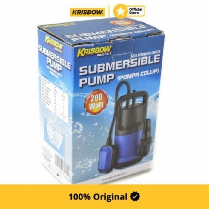 Pompa Submersible Krisbow 200w (Saklar Otomatis)