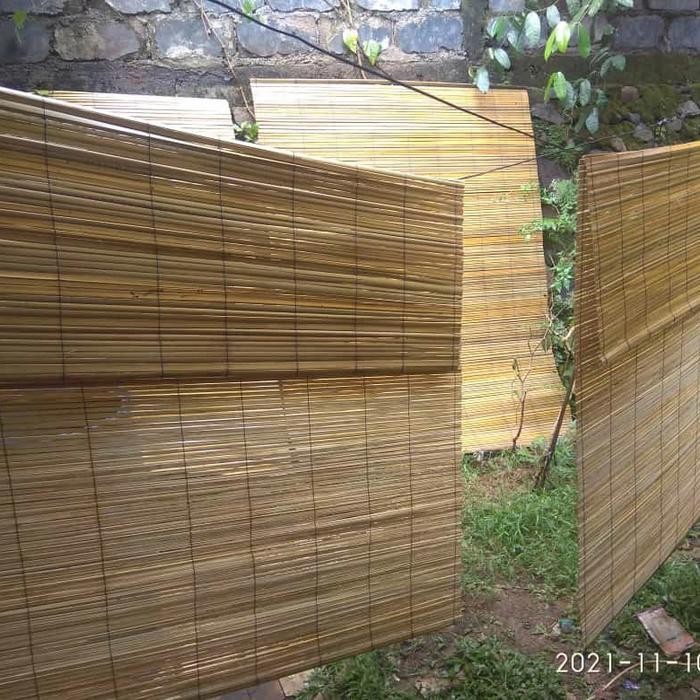 TIRAI BAMBU KREY KERAI 2X2M + VERNISH + TALI PENGGULUNG