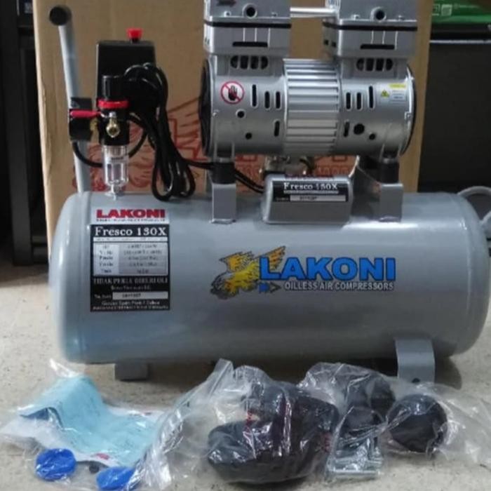 KOMPRESOR LAKONI FRESCO 1PK TABUNG 30LITER SILENT KHUSUS EXPEDISI